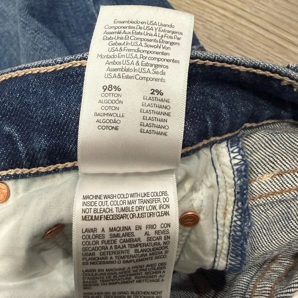 MOTHER Tomcat Straight Leg Ankle Jeans in Cannonball Sz 23